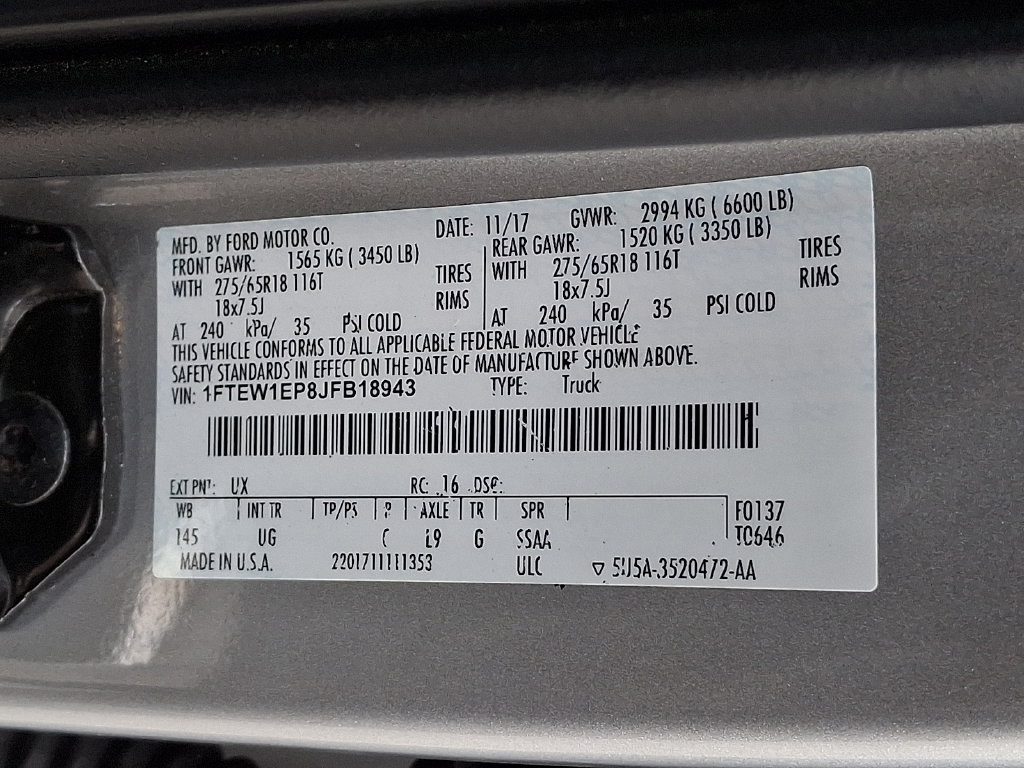 Used 2018 Ford F150 XLT w/ Equipment Group 301A Mid AWD/4WD image 29