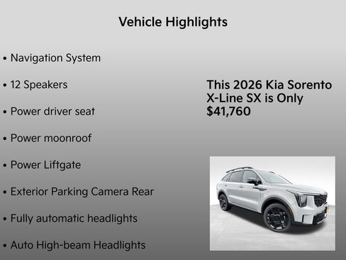 New 2026 Kia Sorento SX image 5