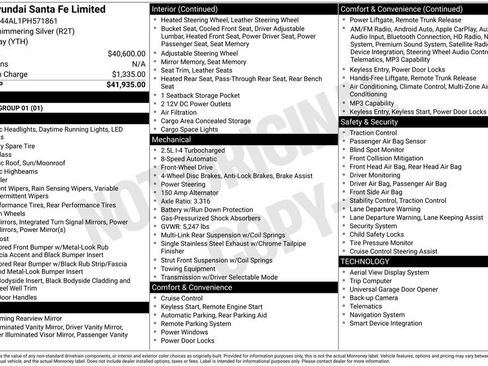 Used 2023 Hyundai Santa Fe Limited image 45