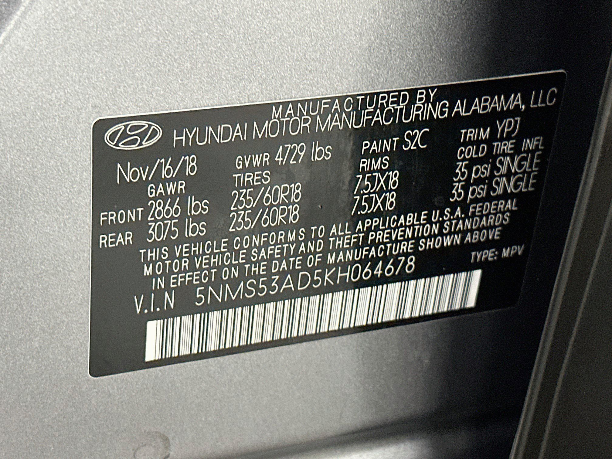 Used 2019 Hyundai Santa Fe Limited w/ Cargo Package FWD image 12