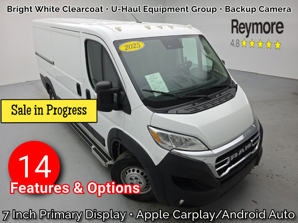 Used 2025 RAM ProMaster 2500 w/ U-Haul Equipment Group FWD image 1