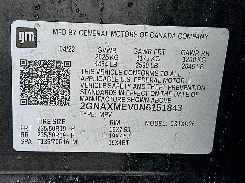 Used 2022 Chevrolet Equinox RS FWD image 33