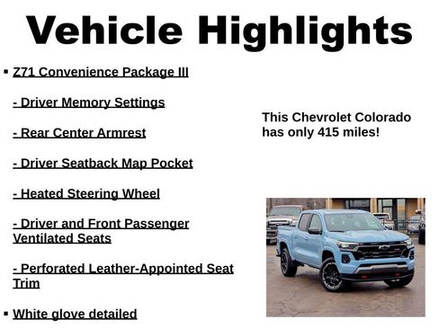 Used 2026 Chevrolet Colorado Z71 w/ Technology Package AWD/4WD image 40