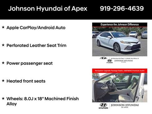 Used 2022 Toyota Camry XLE w/ Navigation Upgrade Package FWD image 18