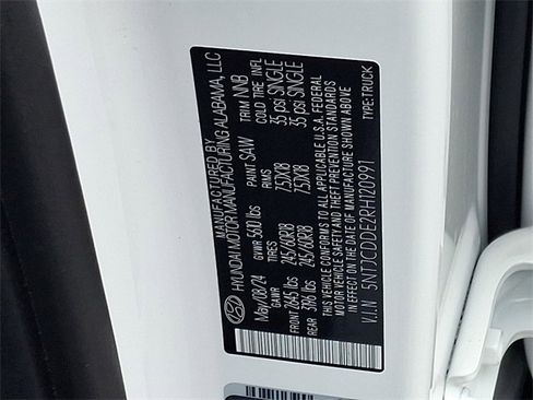 Certified 2024 Hyundai Santa Cruz SEL w/ Activity Package image 26