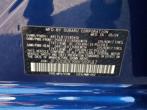 Used 2024 Subaru Crosstrek 2.0i Premium AWD/4WD image 27