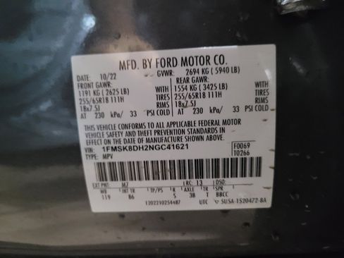 Used 2022 Ford Explorer XLT AWD/4WD image 33