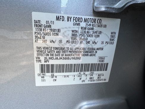 Used 2011 Lincoln MKX AWD w/ 102A Rapid Spec Order Code image 53