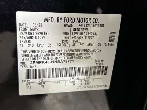 Used 2022 Ford Edge SEL w/ Convenience Package AWD/4WD image 33
