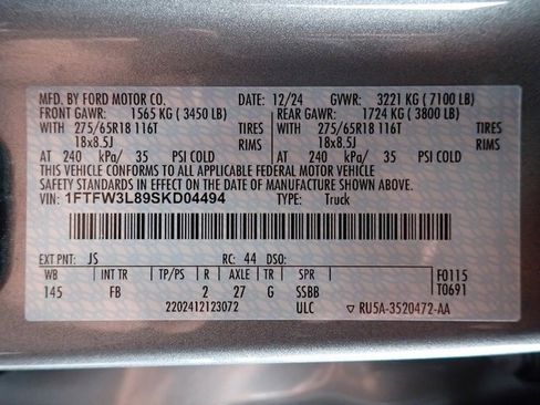 Certified 2025 Ford F150 XLT w/ Equipment Group 302A MID image 22