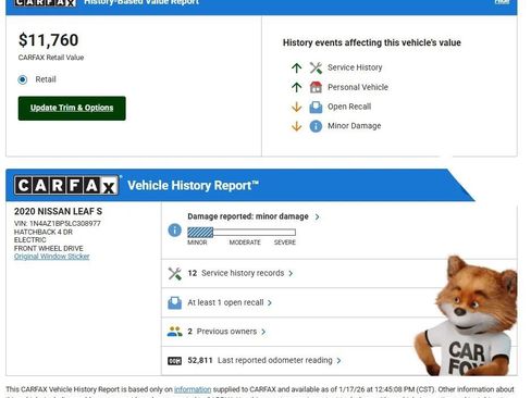 Used 2020 Nissan Leaf S w/ S Charge Package image 21