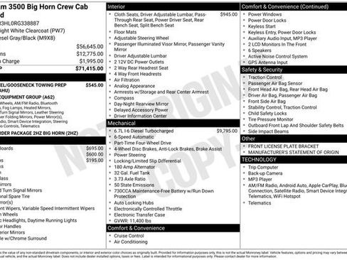 Used 2024 RAM 3500 Big Horn image 53
