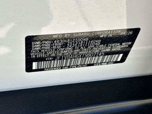 New 2026 Subaru WRX Premium AWD/4WD image 31