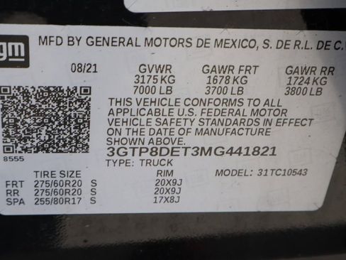 Used 2021 GMC Sierra 1500 SLT RWD image 32