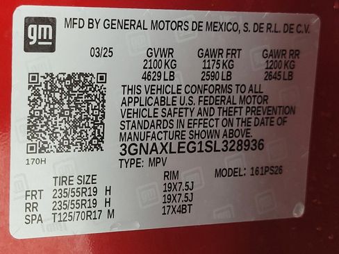 Certified 2025 Chevrolet Equinox RS image 27