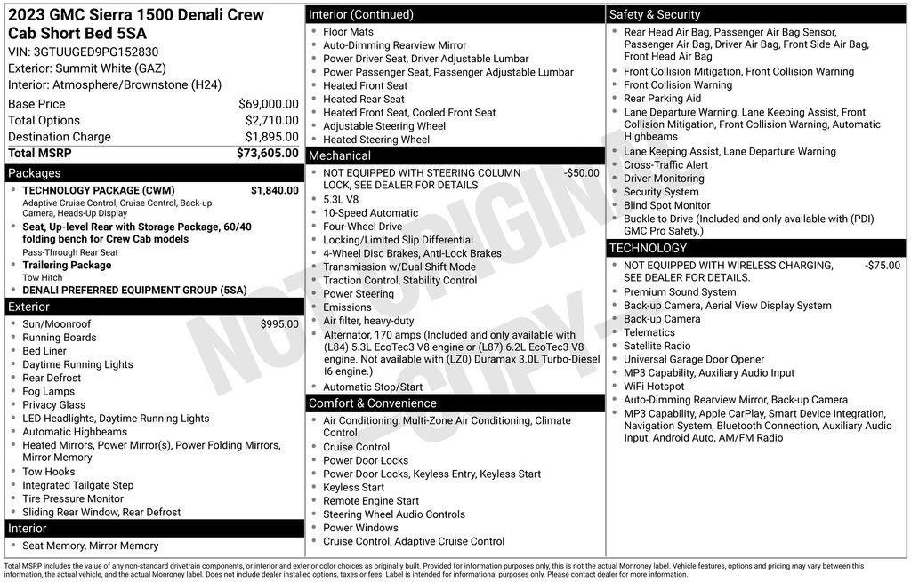 Certified 2023 GMC Sierra 1500 Denali w/ Technology Package AWD/4WD image 9