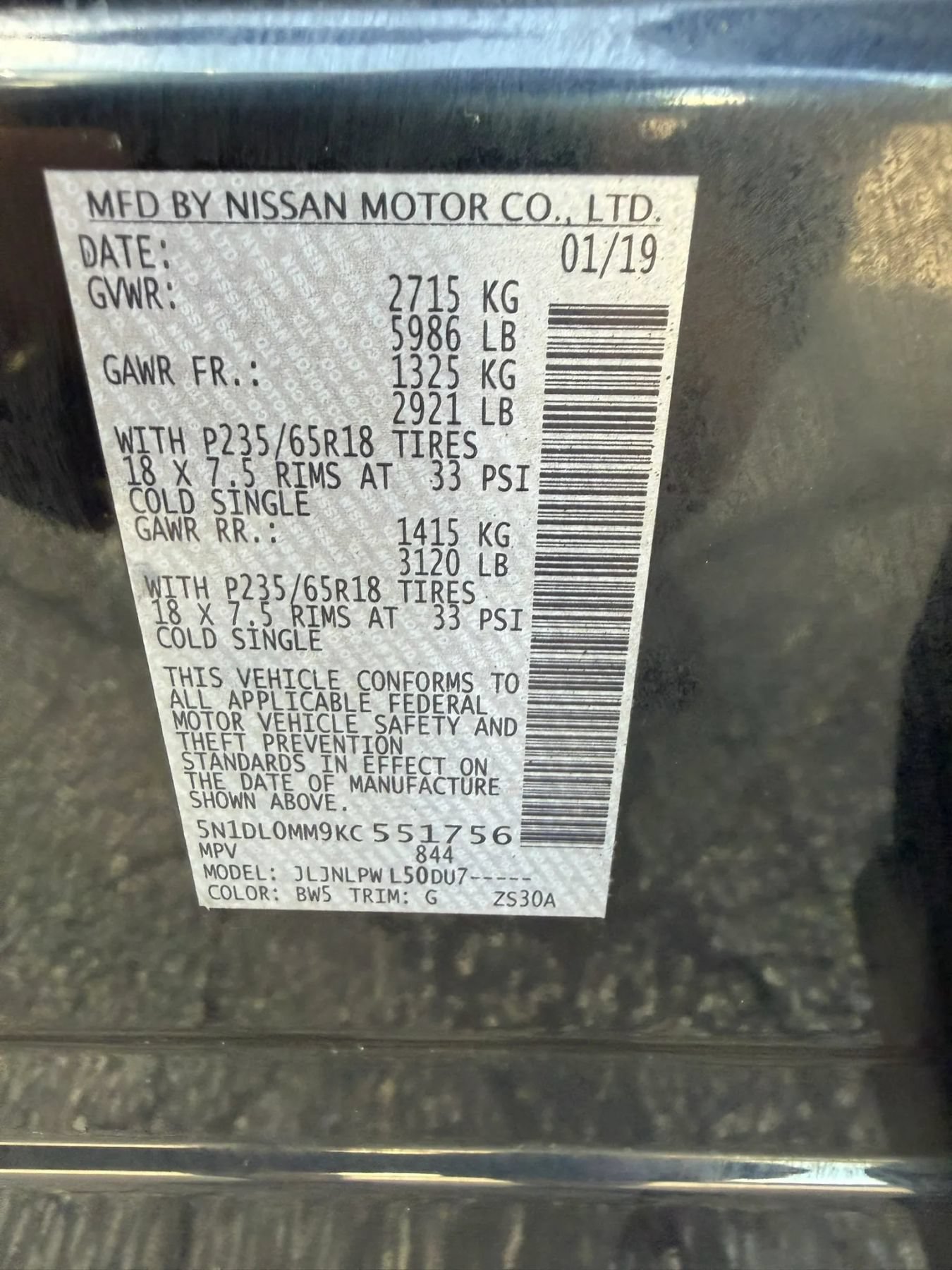Used 2019 INFINITI QX60 Pure AWD/4WD image 68