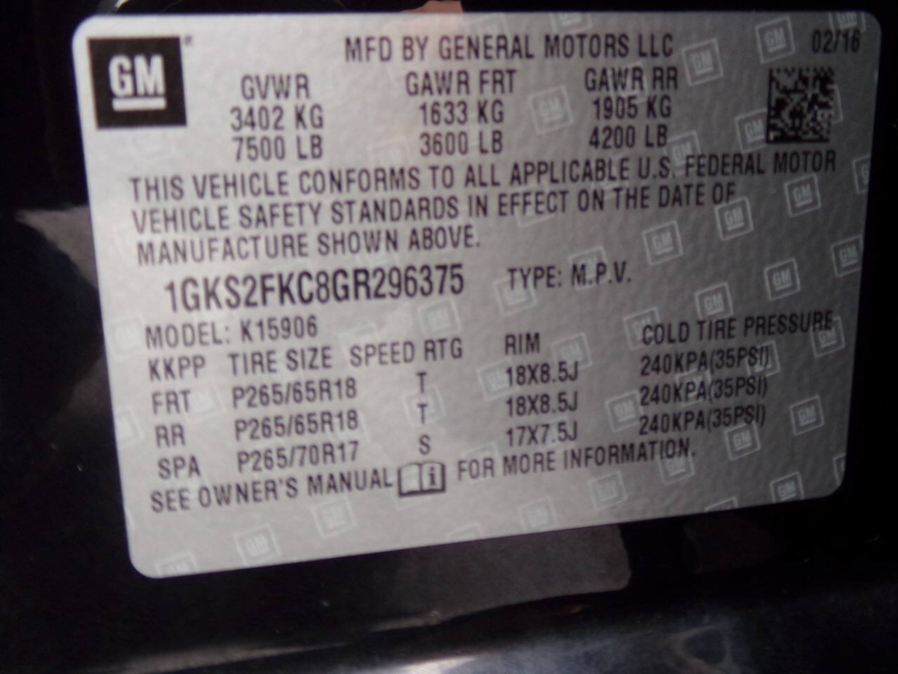 Used 2016 GMC Yukon XL SLE AWD/4WD image 62
