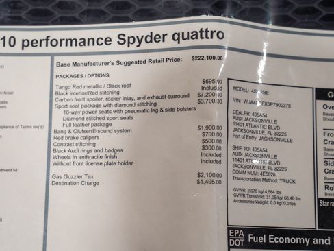 Used 2023 Audi R8 V10 performance AWD/4WD image 59