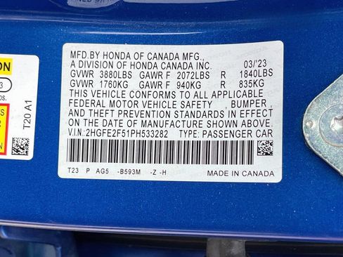 Used 2023 Honda Civic Sport image 30