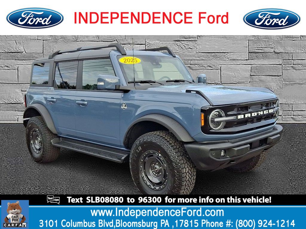 Certified 2025 Ford Bronco Outer Banks w/ Sasquatch Package AWD/4WD image 1