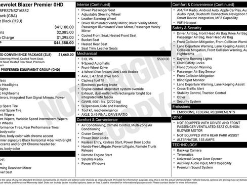 Certified 2022 Chevrolet Blazer Premier w/ Enhanced Convenience Package image 38