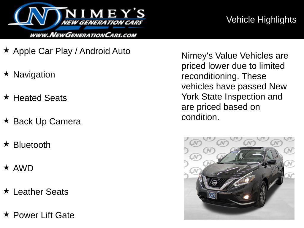 Used 2018 Nissan Murano SL AWD/4WD image 5