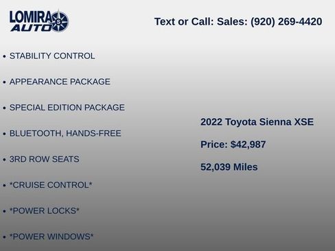 Used 2022 Toyota Sienna XSE AWD/4WD image 5