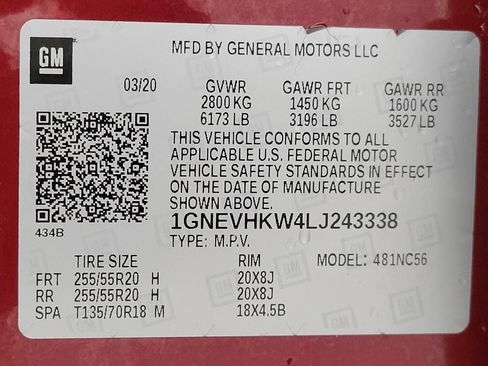 Used 2020 Chevrolet Traverse LT w/ LT Premium Package image 32