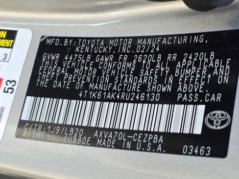 Used 2024 Toyota Camry XSE FWD image 32