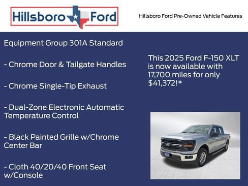 Used 2025 Ford F150 XLT w/ Equipment Group 301A Standard AWD/4WD image 3