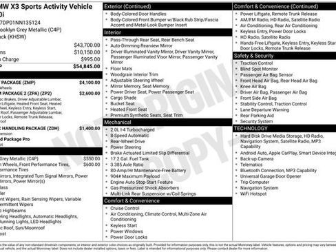 Used 2022 BMW X3 sDrive30i w/ M Sport Package RWD image 11