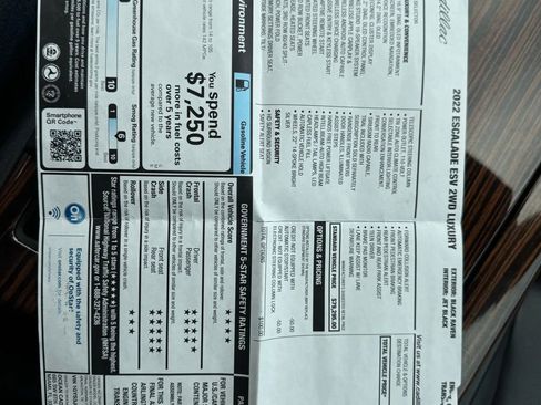 Used 2022 Cadillac Escalade ESV Luxury image 37