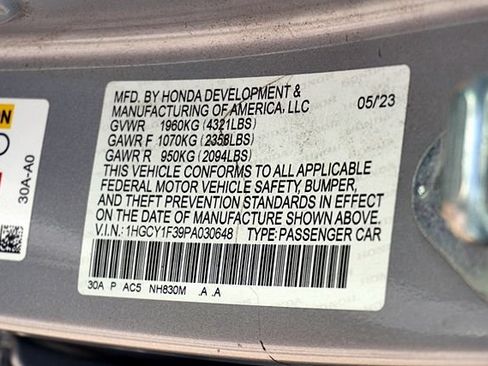 Used 2023 Honda Accord EX image 33