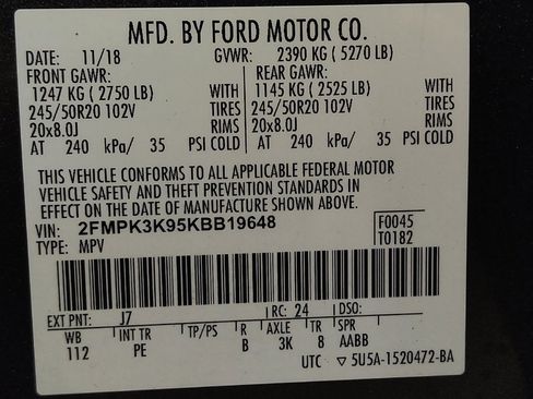 Used 2019 Ford Edge Titanium w/ Equipment Group 301A FWD image 33