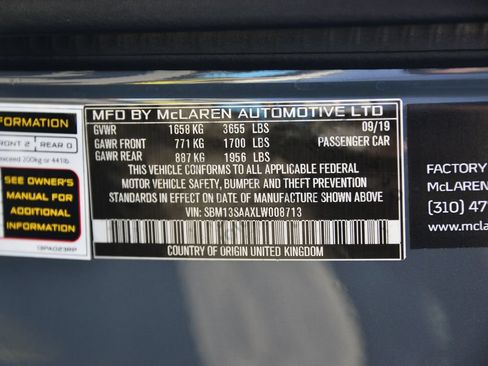 Used 2020 McLaren 600LT Spider RWD image 23