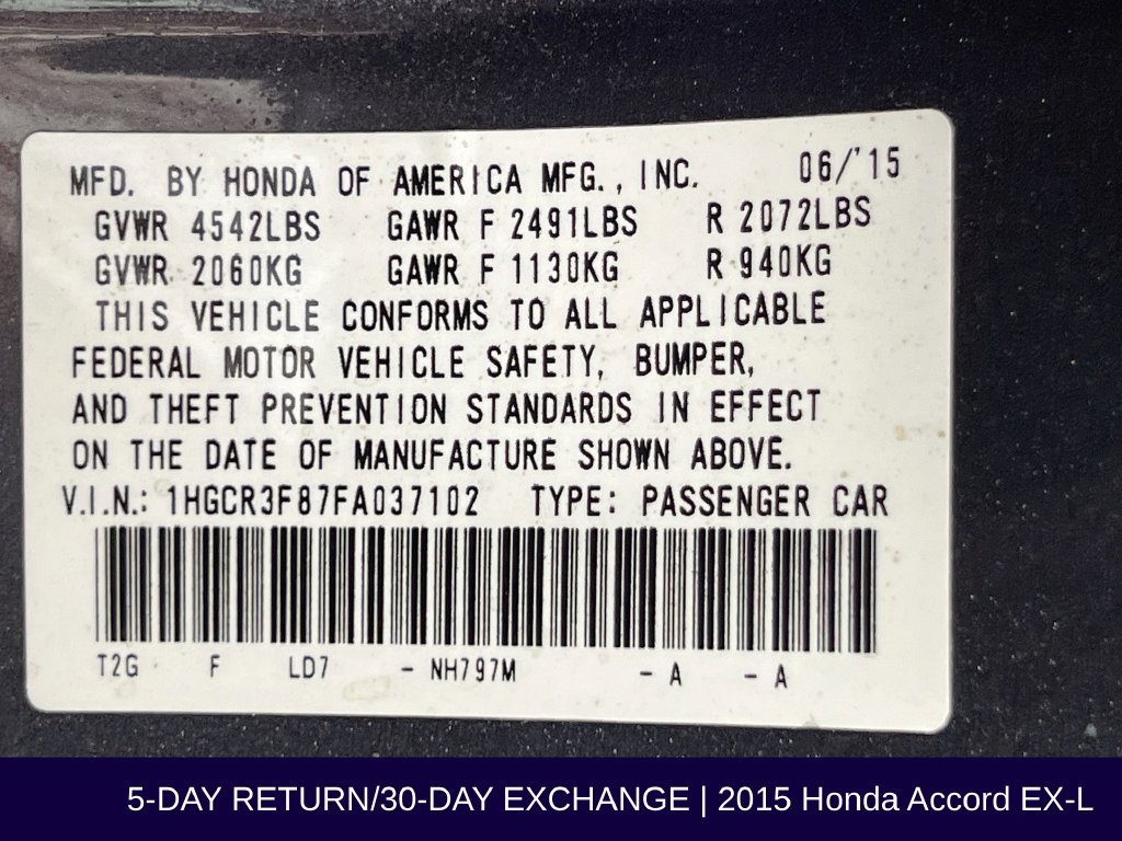 Used 2015 Honda Accord EX-L image 36