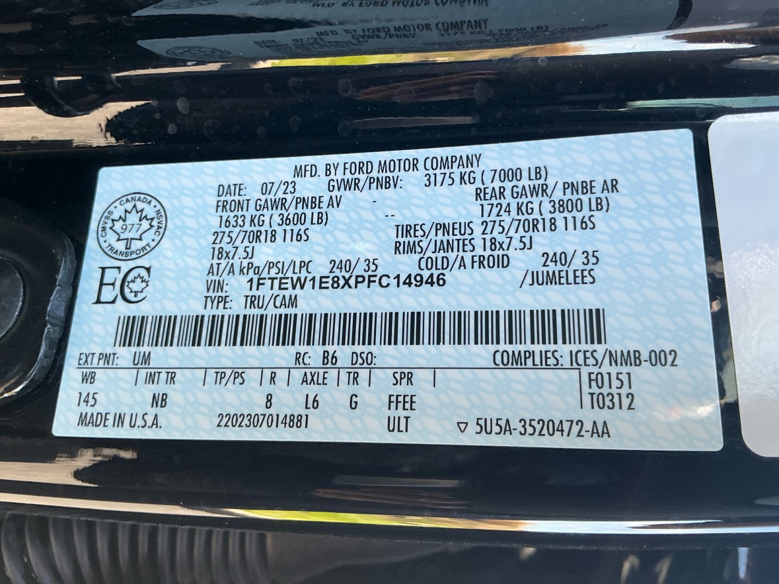 Used 2023 Ford F150 Tremor w/ Equipment Group 402A High AWD/4WD image 16
