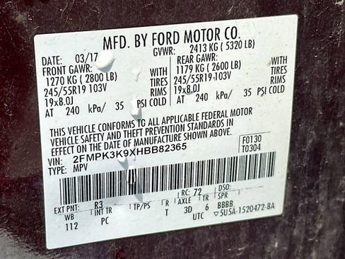 Used 2017 Ford Edge Titanium w/ Equipment Group 301A FWD image 34