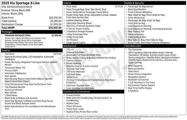 Used 2025 Kia Sportage X-Line w/ Premium Package AWD/4WD image 13