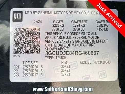 Used 2024 Chevrolet Silverado 1500 High Country w/ Technology Package image 53