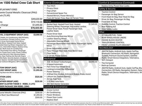 Used 2021 RAM 1500 Rebel w/ Rebel Level 2 Equipment Group image 18