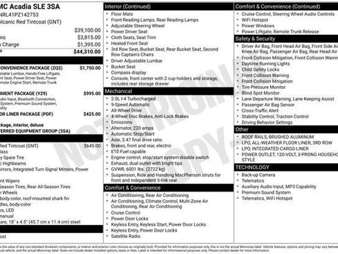 Used 2023 GMC Acadia SLE w/ Driver Convenience Package AWD/4WD image 5