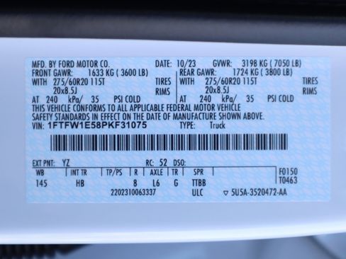 New 2023 Ford F150 Lariat w/ Equipment Group 502A High image 14