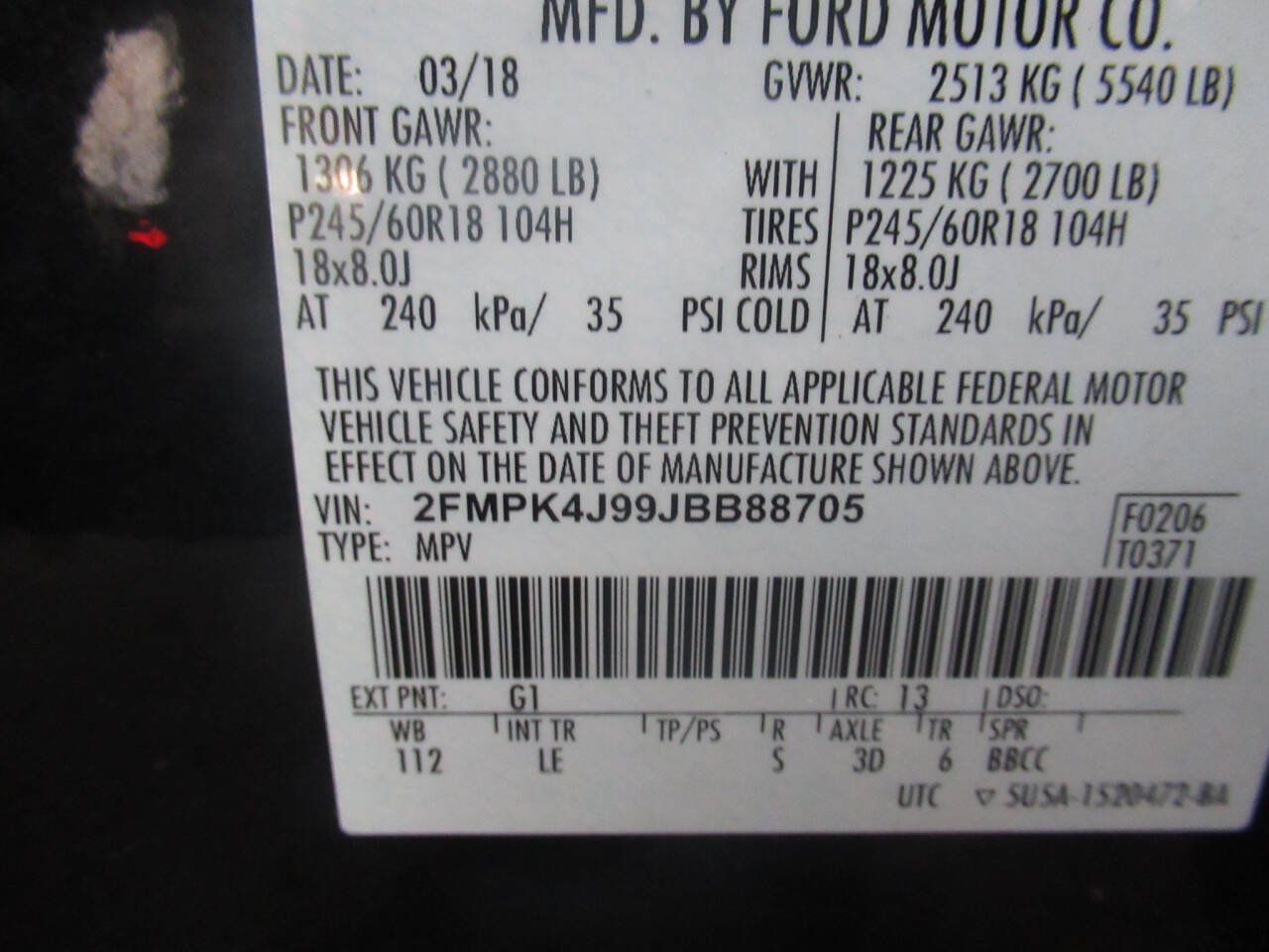Used 2018 Ford Edge SEL w/ Equipment Group 201A AWD/4WD image 19