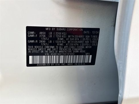 Used 2025 Subaru Outback Premium w/ Popular Package #1A image 36