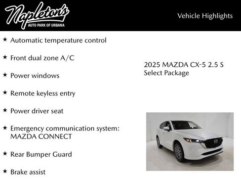 New 2025 MAZDA CX-5 AWD 2.5 S w/ Select Package image 15
