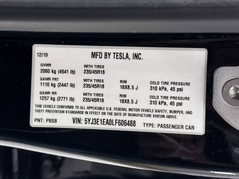 Used 2020 Tesla Model 3 Standard Range Plus RWD image 39