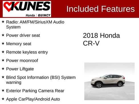 Used 2018 Honda CR-V EX-L image 2
