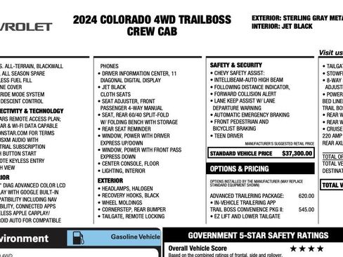 Used 2024 Chevrolet Colorado Trail Boss w/ Advanced Trailering Package AWD/4WD image 2